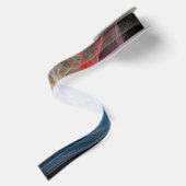 Abstrakt Art Rainbow Ice Satinband (Rückseite)