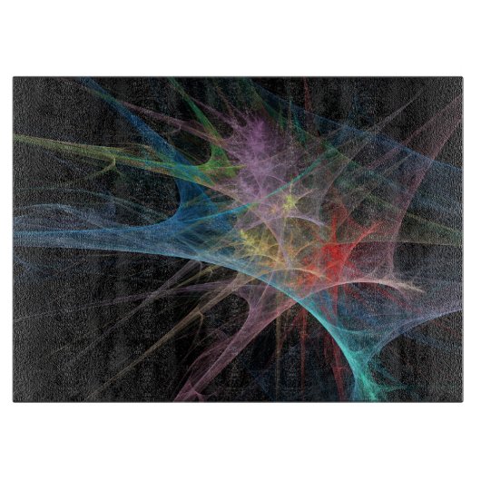 Abstrakt Art Rainbow Ice Schneidebrett (Vorderseite)