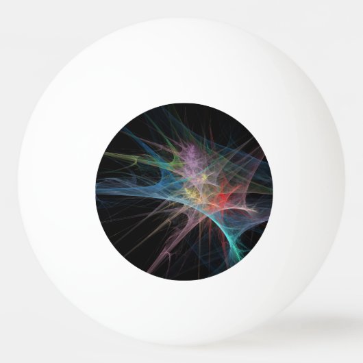 Abstrakt Art Rainbow Ice Tischtennisball (Vorderseite)