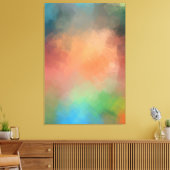 Abstrakt Art Red Blue Green Yellow Moderne Leinwanddruck (Insitu (Wohnzimmer))
