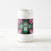 Abstrakt Art Red Blume Bierglas (Mittel)
