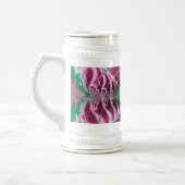 Abstrakt Art Red Blume Bierglas (Links)