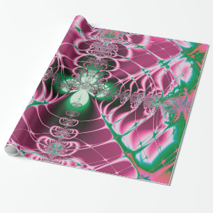 Abstrakt Art Red Blume Geschenkpapier