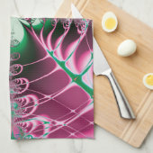 Abstrakt Art Red Blume Handtuch (Viertel Falte)