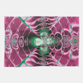 Abstrakt Art Red Blume Handtuch (Horizontal)