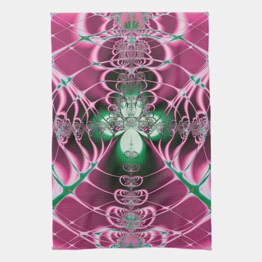 Abstrakt Art Red Blume Handtuch (Vertikal)