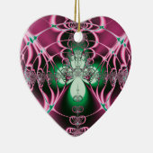 Abstrakt Art Red Blume Keramik Ornament (Rechts)