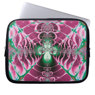 Abstrakt Art Red Blume Laptopschutzhülle