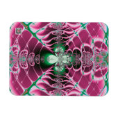 Abstrakt Art Red Blume Magnet (Horizontal)