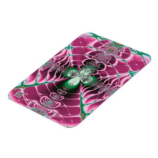 Abstrakt Art Red Blume Magnet (Linke Seite)