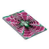 Abstrakt Art Red Blume Notizblock (Rechte Seite)