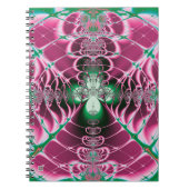 Abstrakt Art Red Blume Notizblock (Vorderseite)