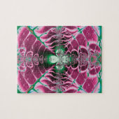 Abstrakt Art Red Blume Puzzle (Horizontal)