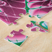 Abstrakt Art Red Blume Puzzle (Seite)