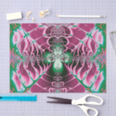 Abstrakt Art Red Blume Seidenpapier (Handwerk)