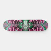 Abstrakt Art Red Blume Skateboard (Horizontal)