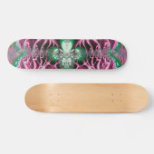 Abstrakt Art Red Blume Skateboard (Horizontal)
