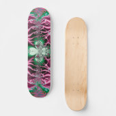 Abstrakt Art Red Blume Skateboard (Vorderseite)