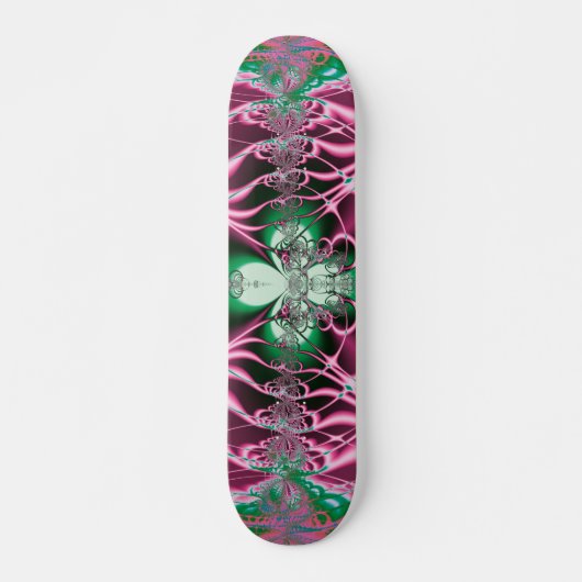 Abstrakt Art Red Blume Skateboard (Vorne)