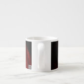 Abstrakt Art Red Galaxy Espressotasse (Rückseite)