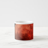 Abstrakt Art Red Galaxy Espressotasse (Vorderseite)