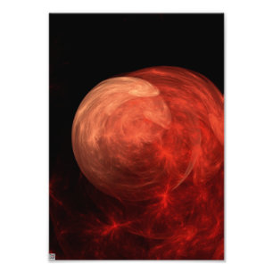 Abstrakt Art Red Galaxy Fotodruck
