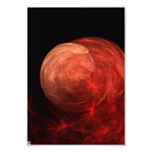 Abstrakt Art Red Galaxy Fotodruck (Vorne)
