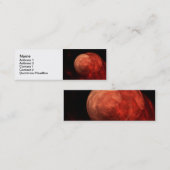 Abstrakt Art Red Galaxy Mini Visitenkarte (Vorne/Hinten)