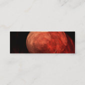 Abstrakt Art Red Galaxy Mini Visitenkarte (Rückseite)