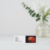 Abstrakt Art Red Galaxy Mini Visitenkarte (Stehend Vorderseite)