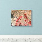 Abstrakt Art Red Gelb Grün Schwarz Trendy Leinwanddruck (Insitu (Holzboden))