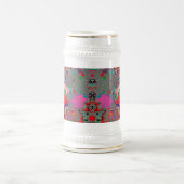 Abstrakt Art Red Mediation Bierglas (Mittel)