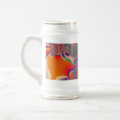 Abstrakt Art Red Mediation Bierglas (Links)