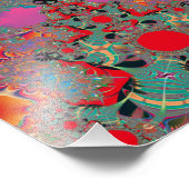 Abstrakt Art Red Mediation Fotodruck (Ecke)
