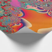Abstrakt Art Red Mediation Geschenkpapier (Ecke)