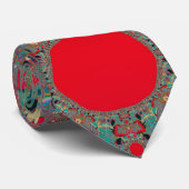 Abstrakt Art Red Mediation Krawatte (Gerollt)