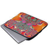 Abstrakt Art Red Mediation Laptopschutzhülle (Vorne Knopf)