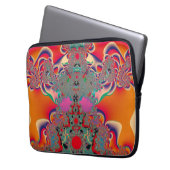 Abstrakt Art Red Mediation Laptopschutzhülle (Vorderseite Links)