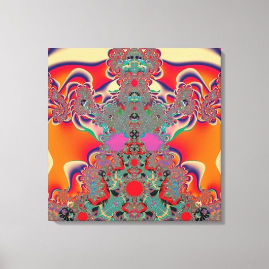 Abstrakt Art Red Mediation Leinwanddruck (Vorderseite)