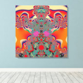 Abstrakt Art Red Mediation Leinwanddruck (Insitu (Holzboden))