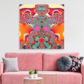 Abstrakt Art Red Mediation Leinwanddruck (Insitu (Wohnzimmer))