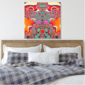 Abstrakt Art Red Mediation Leinwanddruck (Insitu (Schlafzimmer))