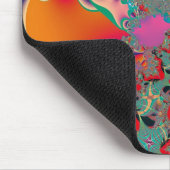 Abstrakt Art Red Mediation Mousepad (Ecke)