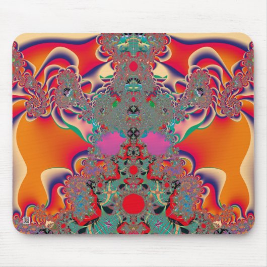 Abstrakt Art Red Mediation Mousepad (Vorne)