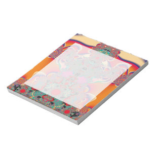 Abstrakt Art Red Mediation Notizblock