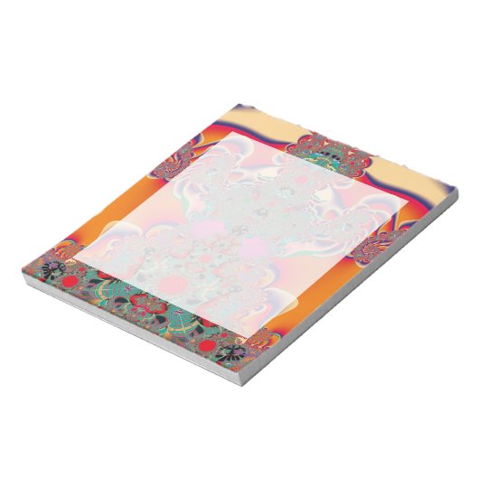 Abstrakt Art Red Mediation Notizblock (Rotiert)