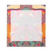 Abstrakt Art Red Mediation Notizblock (Vorderseite)