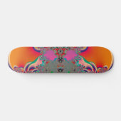 Abstrakt Art Red Mediation Skateboard (Horizontal)