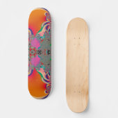 Abstrakt Art Red Mediation Skateboard (Vorderseite)