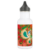 Abstrakt Art Red Owl Edelstahlflasche (Links)